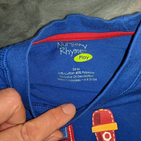 Nursey Rhymes layered look long sleeve tee 24M - Picture 3 of 3